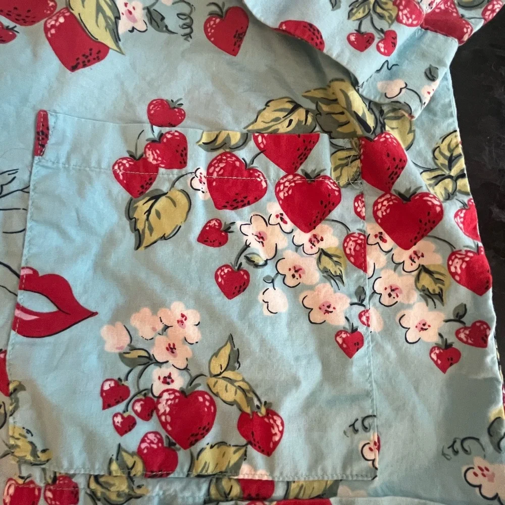 Nick & Nora Strawberry Print Pajama Set - Picture 4 of 10